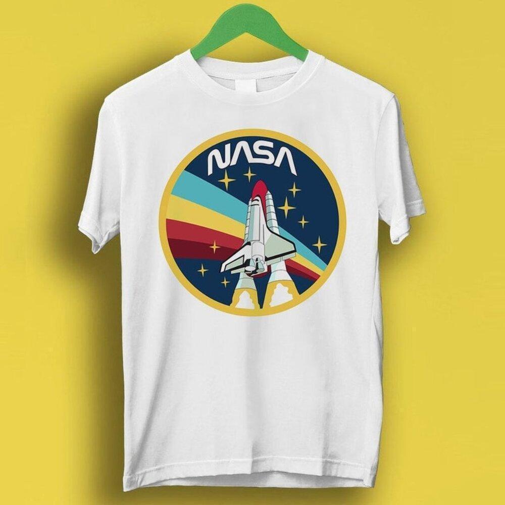 Nasa Logo Space Agency Universe Galaxy Astronaut Graphic T Shirt